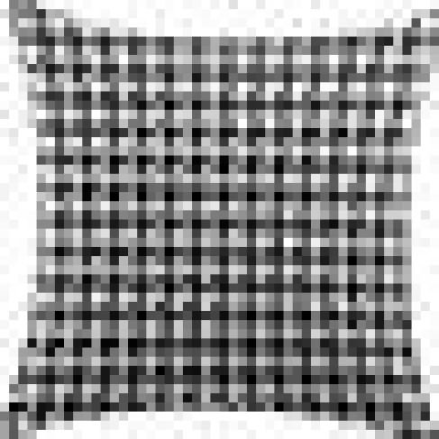 Подушка квадратная Cortin «Гусиные лапки» черно-белый»