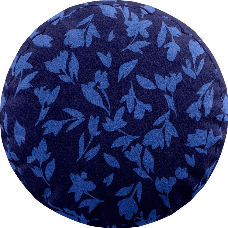 Подушка круглая Cortin «Синие цветы»